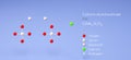 calcium aluminosilicate molecule, molecular structures, anti-caking agent e556, 3d model, Structural Chemical Formula and Atoms