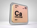 Calcium - Ca - chemical element periodic table Royalty Free Stock Photo