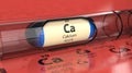 Capsule with Calcium Ca Royalty Free Stock Photo