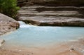 Calcium Carbonate Water in a Canyon Riverbed