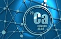 Calcium chemical element. Royalty Free Stock Photo