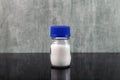 Calcium chloride, salt with chemical formula CaCl2. Food additive E509. White powder used as an electrolyte in sports drinks and