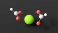 calcium formate molecule, molecular structure, animal feed preservative e238, ball and stick 3d model, structural chemical formula Royalty Free Stock Photo