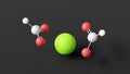 calcium formate molecule, molecular structure, animal feed preservative e238, ball and stick 3d model, structural chemical formula