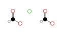 calcium formate molecule, structural chemical formula, ball-and-stick model, isolated image animal feed preservative e238