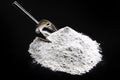 Calcium oxide, also called quicklime, quicklime. Industrial product used in construction Royalty Free Stock Photo