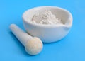 Calcium sulfate or calcium sulphate powder Royalty Free Stock Photo