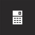 calculate icon. Filled calculate icon for website design and mobile, app development. calculate icon from filled nerd collection