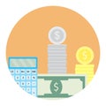 Calculate money icon