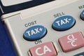 Calculate the tax and the cost Royalty Free Stock Photo