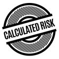 Calculated Risk black stamp Royalty Free Stock Photo