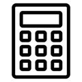 Calculation, calculation device Isolated Vector Icon which can be easily modified or edited