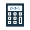 Calculation, calculator icon / vector gepahics