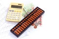 Calculator / abacus to calculate that works all the time Royalty Free Stock Photo