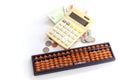 Calculator / abacus to calculate that works all the time Royalty Free Stock Photo