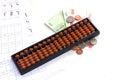 Calculator / abacus to calculate that works all the time Royalty Free Stock Photo