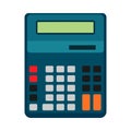 Calculator business vector illustration icon design isolated. Button display sign finance. Office tax flat equipment Royalty Free Stock Photo