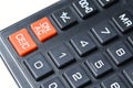 Calculator buttons close up. Royalty Free Stock Photo