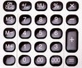 Calculator buttons Royalty Free Stock Photo