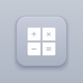 Calculator, calculate button, best vector