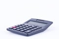 Calculator for calculating the numbers accounting accountancy business calculation on white background isolated side view Royalty Free Stock Photo