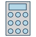 Calculator, Calculation Isolated Vector Icon for Party and Celebration