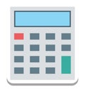 Calculator, Calculation Vector Icon editable Royalty Free Stock Photo