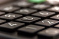 Calculator close up shot for business and economy concepts Royalty Free Stock Photo