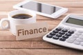 The word finance Royalty Free Stock Photo