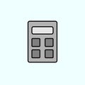 calculator color vector icon, vector illustration