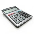 Calculator 3D icon isolated on white background Royalty Free Stock Photo