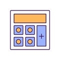 Calculator device Vector Icon which can easily modify or edit. Royalty Free Stock Photo