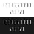 Calculator digital display font