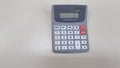 calculator electronic computer pocket on empty background buttons