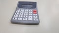 calculator electronic computer pocket on empty background buttons