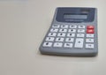 calculator electronic computer pocket on empty background buttons