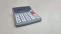 calculator electronic computer pocket on empty background buttons