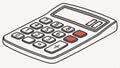 Calculator, finance and mathematical tool design vector design Generative AI