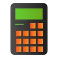 Calculator flat icon. Accounting color icons in trendy flat style. Calculation gradient style design, designed for web