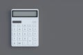 Calculator on gray table. Back to school