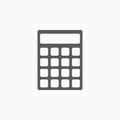 Calculator icon, math, calculate, finance, account