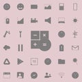 calculator icon. Detailed set of minimalistic icons. Premium quality graphic design sign. One of the collection icons for websites Royalty Free Stock Photo