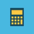 Calculator icon, digital keypad math isolated device, vector, illustration Royalty Free Stock Photo