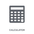 Calculator icon from Electronic devices collection. Royalty Free Stock Photo