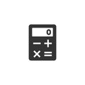 Calculator icon in flat style. Calculate vector illustration on white isolated background. Calculation business concept