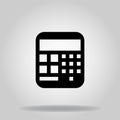 Calculator icon or logo in glyph