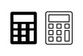 Calculator icon . Accounting calculator icon. calculator vector