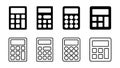 Calculator icon . Accounting calculator icon. calculator vector