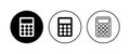 Calculator icon . Accounting calculator icon. calculator vector