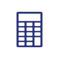 Calculator icon stock vector illustration flat design style